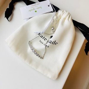 Kate Spade ♠️ White Gold Full Circle Bracelet